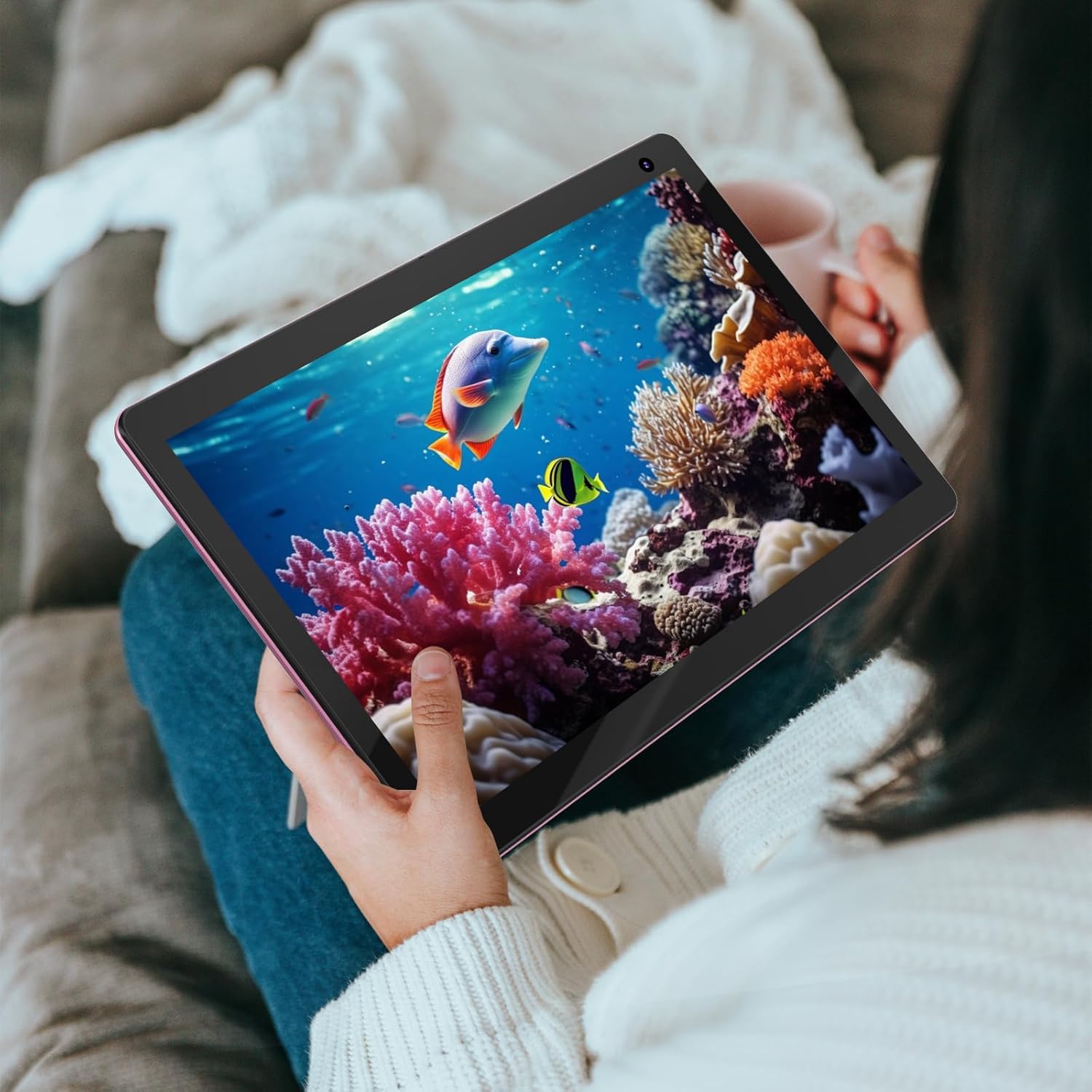 COOPERS Tablet 10 inch, Android 15 Tablet, 32GB ROM 1TB Expand Computer Tablets, Quad Core Processor 6000mAh Battery, 1280x800 IPS Touch Screen, 2+8MP Dual HD Camera, Bluetooth WiFi Tablets PC - Image 6